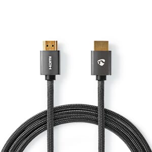 Nedis Høyhastighets HDMI-Kabel med Ethernet Flettet Kabel 1m