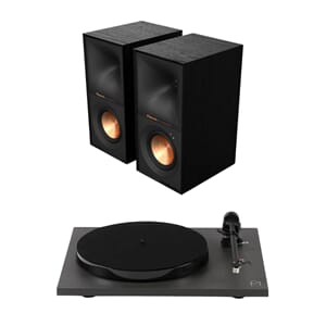 Klipsch R-40PM + Rega Planar 1 platespiller