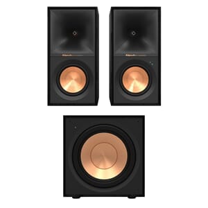 Klipsch R-50PM + Klipsch R-121SW subwoofer
