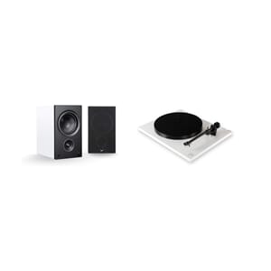 Hifipakke med PSB AM5 Hvit + Rega Planar 1 Hvit