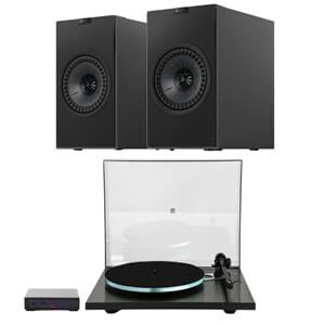 KEF Coda dark titanium + Rega planar 3 RS