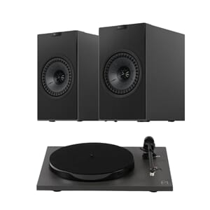 Kef Coda Wireless Grå + Rega planar 1