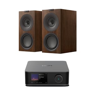 Kef Q Concerto Walnut + Wiim Amp Ultra