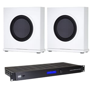 PSB CSIR SUB 2PACK Hvit + PSB subwoofer forsterker
