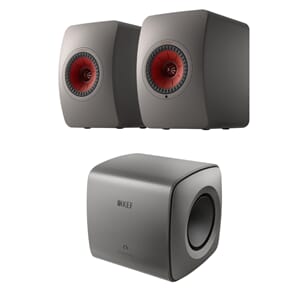 KEF LS50 Wireless II Titan Gray + KEF KC62 Titan gray