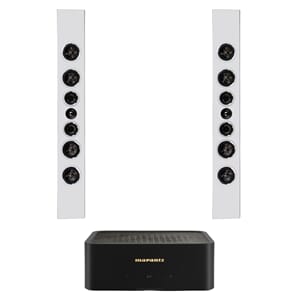 PSB PWM3 Vegghøyttaler Hvit + Marantz model M1