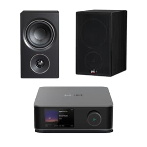 Wiim Amp Ultra + PSB Alpha P5 Sort
