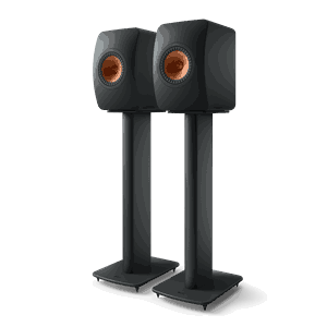KEF LS50 Wireless II Carbon Black + KEF S2 stativ sort