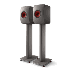 KEF LS50 Wireless II Titan Gray + KEF S2 stativ grå